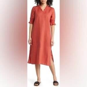 Masai Copenhagen Nydela Linen Shift Dress Size L